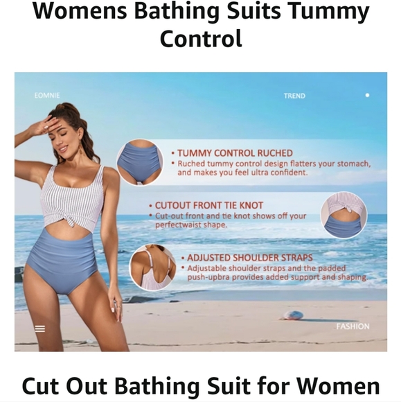 EOMENIE One Piece Swimsuit - Picture 4 of 10